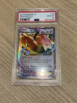 Dragonite EX 72/108 Evolutions Holo PSA 10 Gem Mint💎 Pokemon Card - Image 2