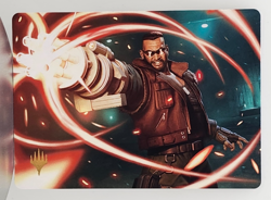 Barret Wallace Art Card (Gold-Stamped Planeswalker Symbol) - Art Series: FINAL F - Image 1