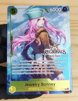 Textured Promo Regionals 25-26 - Jewelry Bonney P-085 One Piece Card Game OP TCG - Image 2