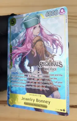 Textured Promo Regionals 25-26 - Jewelry Bonney P-085 One Piece Card Game OP TCG - Image 3