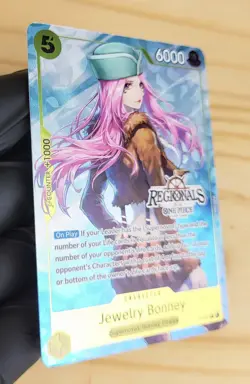 Textured Promo Regionals 25-26 - Jewelry Bonney P-085 One Piece Card Game OP TCG - Image 4