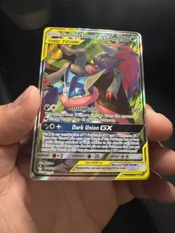 Greninja & Zoroark GX 201/214 Unbroken Bonds Alternate Art Pokemon TCG CARD - Image 1