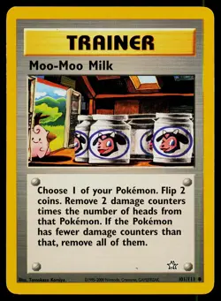 Pokemon Card Moo-Moo Milk 101/111 Neo Genesis Common - Image 1