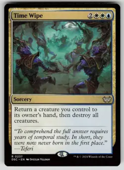 Time Wipe Rare Commander: Duskmourn: House of Horror 237 MTG Near Mint 2024 - Image 1