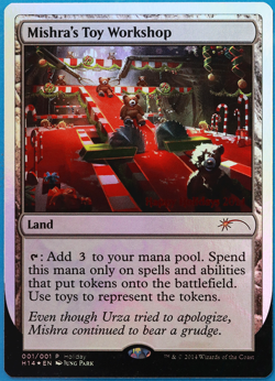 Mishra's Toy Workshop (Holiday 2014 Promo) FOIL PLD MTG CARD (497907) ABUGames - Image 1