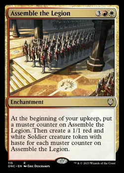 x1 Assemble the Legion R MTG Commander: Phyrexia: All Will Be One M/NM, English - Image 1