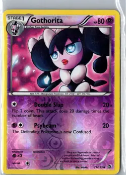 GOTHORITA 71/113 UNCOMMON LEGENDARY TREASURES POKEMON REVERSE HOLO MP - Image 1