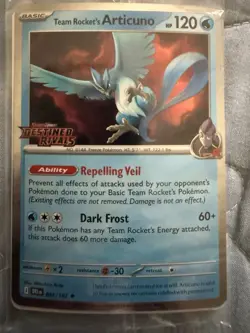 Pokemon TCG Team Rockets Articuno Stamped Holo Destined Rivals Series 051/182 - Image 1