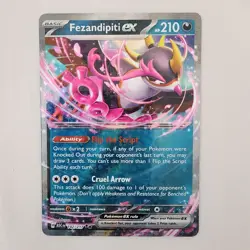 Fezandipiti Ex 142/217 Ascended Heros Double Rare Holo Pokemon TCG 2026 NM - Image 1
