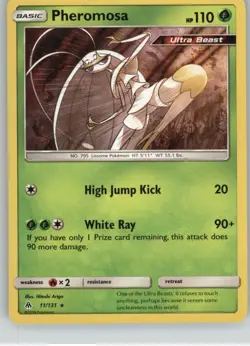 Pheromosa 11/131 Holo Rare Forbidden Light Pokemon Holo Near Mint - Image 1