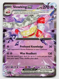 Pokemon TCG Slowking ex 086/193 Double Rare Holo Card - Image 1