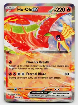 Pokemon TCG Ho-oh ex Classic Collection Double Rare Holo Cad 007/034 - Image 1