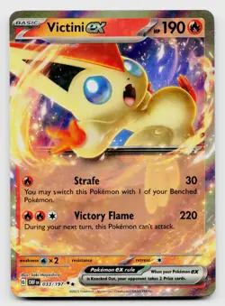 Victini ex 033/197 Double Rare Holo Card Pokemon TCG - Image 1