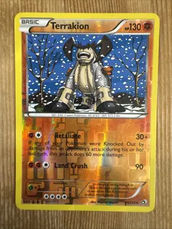 Terrakion 84/113 Pokemon Legendary Treasures B&W Reverse Holo Rare Card VLP - Image 1