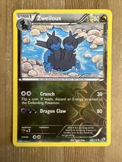 Pokemon TCG Zweilous Legendary Treasures 98/113 Reverse Holo Uncommon VLP - Image 1