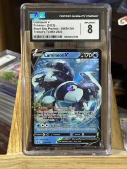 Lumineon V SWSH250 Pokemon TCG Sword Shield Promos CGC 8 NEAR MINT / MINT GRADED - Image 1