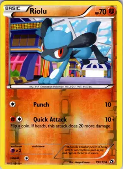 Riolu 79/113 Legendary Treasures Pokemon LP Reverse Holo - Image 1