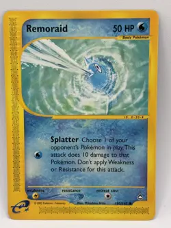 Remoraid 105/147 Aquapolis Set Regular Common Pokemon TCG LP - Image 1