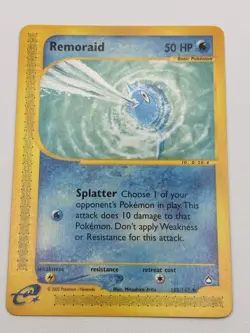 Remoraid 105/147 Aquapolis Set Regular Common Pokemon TCG LP - Image 2