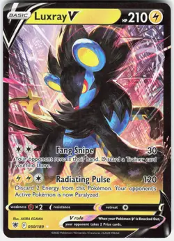 Luxray V 050/189 Holo V Rare Astral Radiance Pokemon Near Mint - Image 1