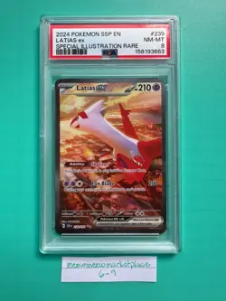 2024 Pokemon Surging Sparks Latias Ex #239/191 PSA 8 - Image 1