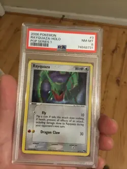 Pokemon Rayquaza Holo PSA 8 NM-MT 2006 POP Series 1 3/17 - EX Era - Image 1