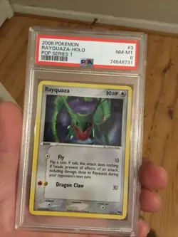 Pokemon Rayquaza Holo PSA 8 NM-MT 2006 POP Series 1 3/17 - EX Era - Image 2