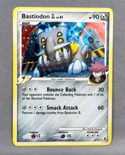 LP Bastiodon GL 2/111 Holo Rare Rising Rivals Pokemon 2009 Hajime Kusajima - Image 1