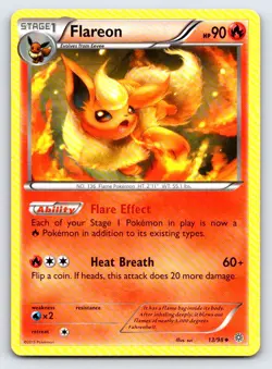 Flareon 13/98 Uncommon Ancient Origins Pokemon Lightly Played - Image 1