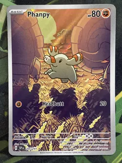 Phanphy Illustration Rare Surging Sparks Pokemon 2024 205/191 - Image 1