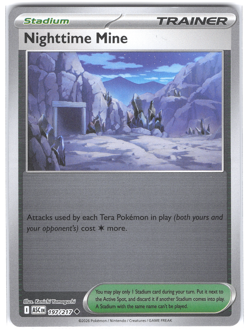 Nighttime Mine 197/217 Reverse Holo Pokemon TCG Ascended Heroes - Image 1