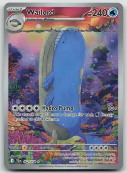 Wailord #162/159 Illustration Rare Journey Together NM Pokemon TCG - Image 1