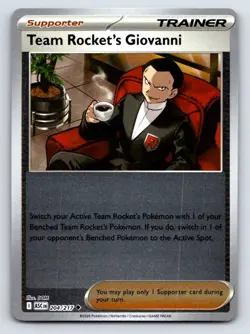 Team Rocket's Giovanni 204/217 Uncommon Ascended Heroes Pokemon Reverse Holo NM - Image 1