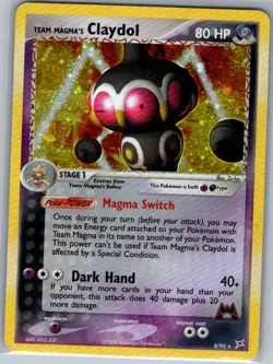 Team Magma's Claydol 8/95 Holo Team Magma vs Team Aqua - Pokemon Card - NM - Image 1