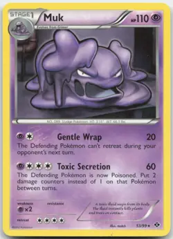 Muk 53/99 Next Destinies Pokemon Card LP - Image 1