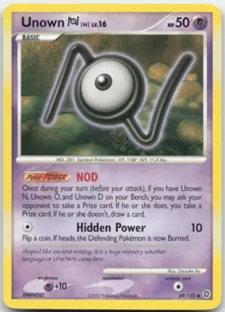 Unown [N] 69/132 Secret Wonders Pokemon Card LP - Image 1