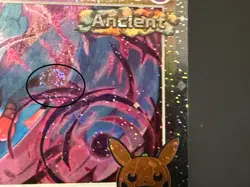 2024 Pokemon Flutter Mane 078 Trick or Trade TEF Cosmos Holo Rare SWIRL Card NM+ - Image 2