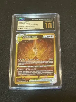 CGC PRISTINE 10 ARCEUS VSTAR Crown Zenith Galarian Gallery Art Card GG70/GG70💎 - Image 1