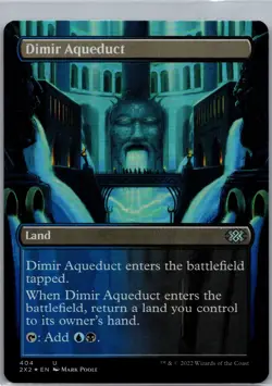 Double Masters 2022 #404 Dimir Aqueduct (Borderless) FOIL - Image 1