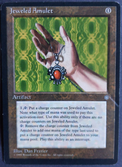 MTG Jeweled Amulet | Ice Age | LP | Artifact | Old Border | Vintage | - Image 1