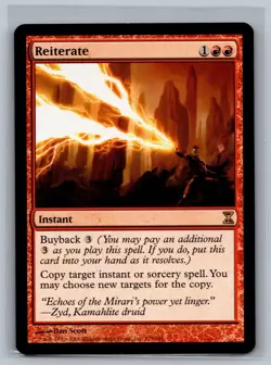 MTG - Reiterate Time Spiral Remastered Foil - Pack Fresh/NM - Image 1