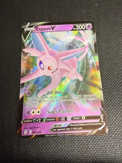 Espeon V 064/203 Holo V Rare Evolving Skies Pokemon Near Mint - Image 1
