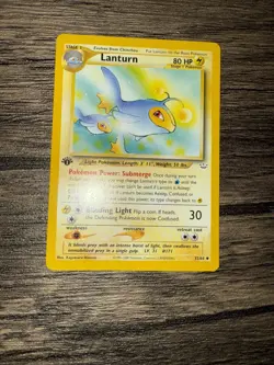 Pokemon Card - Neo Revelation 32/64 - LANTURN (uncommon) **1st Edition** - NM - Image 1
