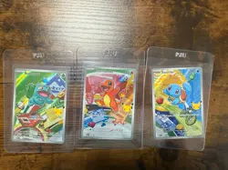 Pokemon First Partner Illustration Collection Series 1 Kanto Gen 1 Starters Set - Image 1