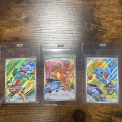 Pokemon First Partner Illustration Collection Series 1 Kanto Gen 1 Starters Set - Image 1