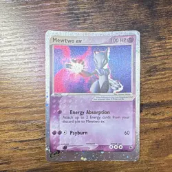 Mewtwo ex 101/109 EX Ruby & Sapphire Holo Ultra Rare English 2003 Pokemon - Image 1