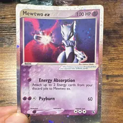 Mewtwo ex 101/109 EX Ruby & Sapphire Holo Ultra Rare English 2003 Pokemon - Image 3