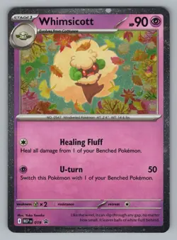 WHIMSICOTT (COSMOS HOLO) 019 HOLO P ME: PROMO POKEMON. HOLO NM MEP 4 - Image 1