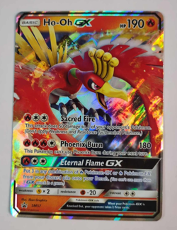 Ho-Oh GX SM57 Black Star Promo Full Art Holo Pokemon Card MP - Image 1