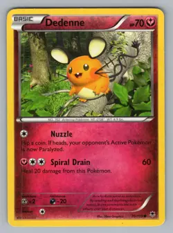 DEDENNE 70/119 C PHANTOM FORCES POKEMON LP PHF 2014{+ - Image 1